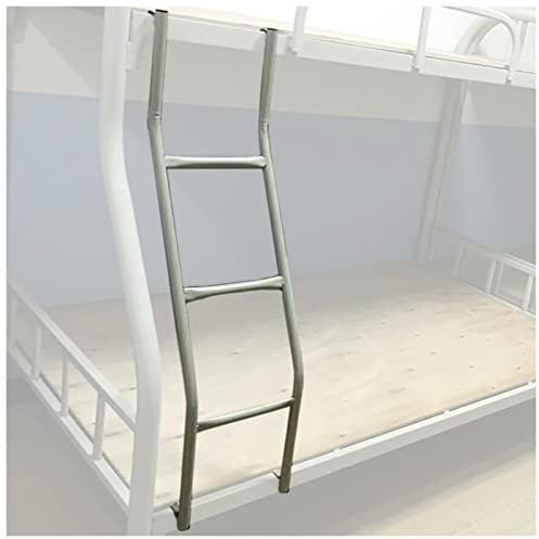 Generisch Trittleitern, Etagenbettleiter für Kinderzimmer, zum Einhängen, 3 Stufen, Hochbettleiter für Sohn und Tochter, Ersatzleiter aus Eisen (Farbe: WG, Größe: 1,16 m/3,8 ft/45,6 Zoll)