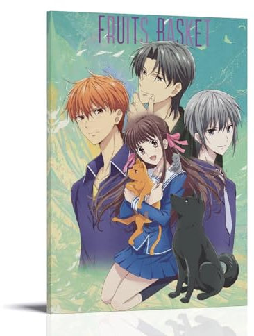ZCHLATGDE Fruit Basket Anime Art Poster Decorative Painting Canvas Wall Art Living Room Poster Bedroom Painting Wall Art Picture Print Modern Family Room Decor 20 x 30 Inches (50 x 75 cm)
