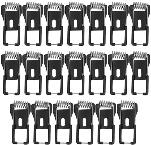 Hemobllo Clip a Molla Per Plafoniere 20 Pezzi Staffa a Molla Per Faretto Incassato Fissaggio Stabile E Installazione Facile Per Lampade Da Incasso E Decorazioni D'Interni Nero 1.77X0.83X0.28 Pollici