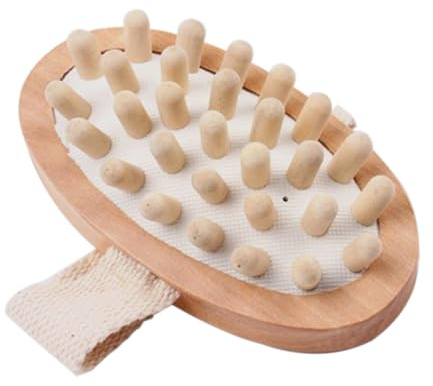 Baluue Spazzola Da Bagno Massaggiante in Legno Esfoliante Naturale Per Piedi Ginocchia E Gambe