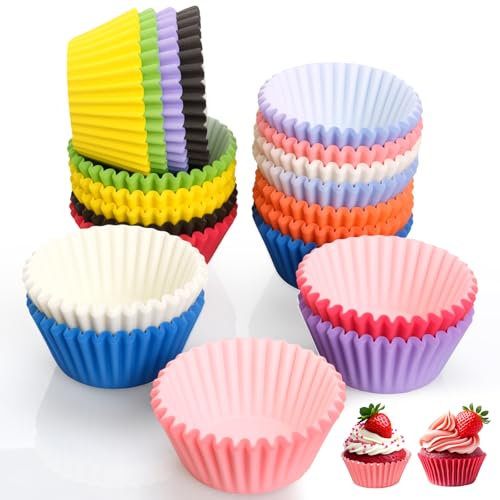 Pirottini Per Muffin Carta, Cupcake Pirottini Carta, Stampi Muffin Pirottini per Confetti, Stampo Cake Friggitrice ad Aria, Cupcake Formine Ideali Torte, Budini, Focaccine, Gelati per Feste