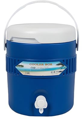 Jarra Enfriadora de Bebidas - Dispensador de Bebidas Portátil, Contenedor de Bebidas de 3.8l, de Hielo | Dispensador Aislado Portátil para Camping, Eventos, Soporte para Bebidas, Equipo de