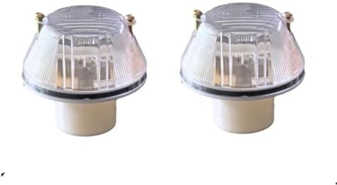Giro Indicadoras Luz 2 Luces LED E12 Para Camión Para MAN, Para TGA, Para TGX Para TGS (81253206115 Y 81253206117), Ámbar Y Blanco Luces Señalización Laterales Luces Giro Indicadoras(2pcs white case)