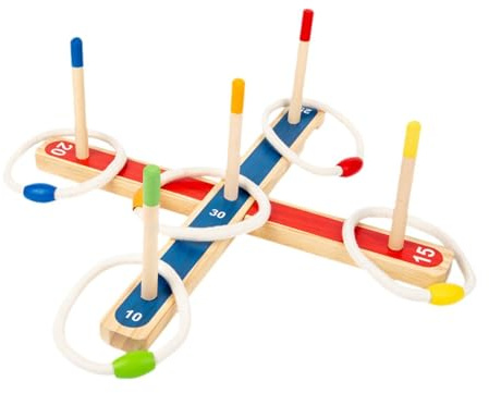 JISADER Ringwurfspiel für Kinder, Lustige Geschenke, Ringwurfspiel für Den Garten, für Erwachsene Im Freien