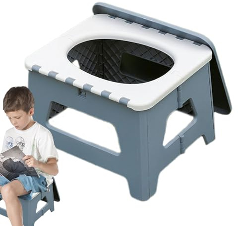 Tragbare Campingtoilette | Tragbare Toilette für Camping, Hocker mit klappbarem Sitz, Zubehör Privatsphäre für Trekking Reisen