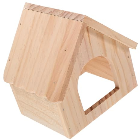 Garneck Maison en Bois pour Cochons d'Inde et Gerbilles Plateforme de Jeu et Cachette Unique pour Petits Animaux de Compagnie