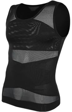 Débardeur Homme Chemises de compression for hommes en maille croisée