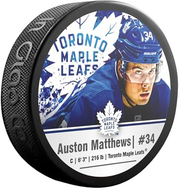 Puck Sher-Wood NHL Auston Matthews 34