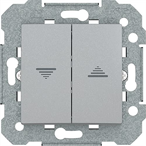 BJC Viva - Doble interruptor, Plata Luna ,23569-PL