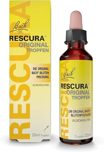 Original Bach RESCURA Tropfen alkkoholfrei: (ehemals Rescue) Bachblüten-Mischung, 20ml