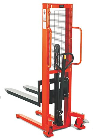 STIER Hydraulik-Stapler, Tragkraft 1000kg, Hubhöhe 3000mm, Qualitäts-Hydraulikpumpe, Profil-Stahlkonstruktion