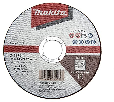 100x Makita D-18764 Fast Cutting Extra Thin Metal Grinder Disc 115mm 1.2 22.23mm