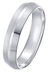 KnBoB Platin 950 Herren Ringe Matt Ringe Verlobungsringe Gr. 66 (21.0)