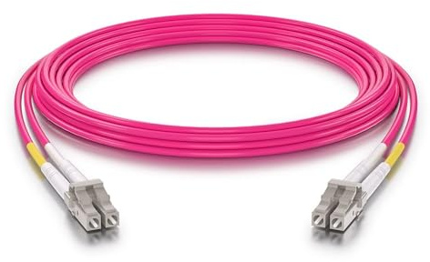 10Gtek OM4 LC a LC Cavo Fibra Ottica 30-Meter, 50/125 Multimodale Duplex LSZH Fiber Optic Patch Cord per SFP, 10G SFP+, Media Converter