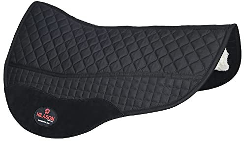 HILASON Western Endurance Rundrock Allzweck-Schabracke schwarz | Schabracke für Reiter | Schabracken | Westernschabracke | Pferde Sattelunterlagen | Reitpads