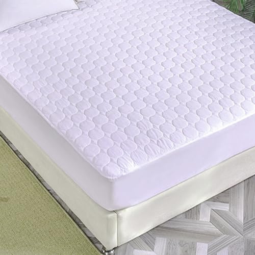 Invading Protector de colchón acolchado impermeable, lavable a máquina y no alérgico, suave y cómoda, funda de almohada extra profunda (74 x 48 cm)