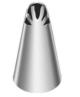Silver Pleated Skirt Piping Nozzles Set, Stainless Steel Russian Nozzles Tips Piping Set for Pastry Fondant, Cake Decorating Supplies Baking Tools, Decorating Tools, Icing and Piping Tips（PA5）