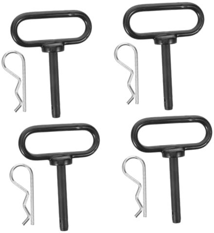 BESPORTBLE 4 Sätze Rasenmäher Verbindungsstift Praktischer Kupplungsstift Traktorzubehör Rasentraktor Anhängerkupplung Rasenmäher Anhänger Autoanhänger Haken