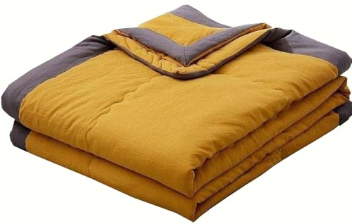Edredón Cama Verano Nórdico 4 estaciones, Colcha Fina Cama Acolchado Algodón Verano Nórdico niño, Microfibra Edredón Cama Verano Suave Transpirabl Funda Cama para Verano e Invierno(D,200x220cm/78x86in