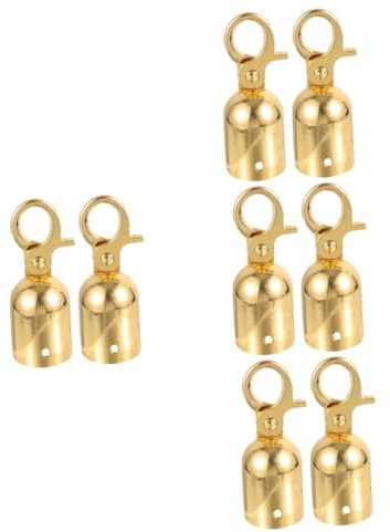 KONTONTY 8pièces Butée De Fin De Corde Acier Inoxydable Avec Mousqueton Accessoires De Raccord Pour Terrasse Garde-corps Système De Verrouillage Installation Facile Pour Espaces Extérieurs Lot