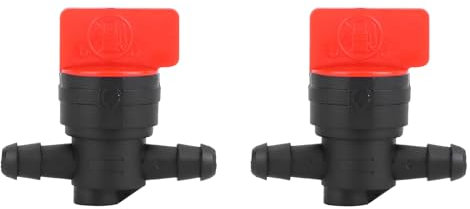 TOPINCN Valve de Coupure de Carburant 1/4, 10 Pièces, pour Tondeuse à Gazon Autoportée, Valve D'arrêt de Gaz de Carburant, Débroussailleuse de Jardin, Accessoire de Tondeuse à Gazon