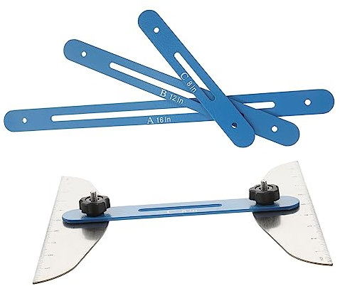 Housoutil Stair Tread Template Gauge Tool Stair Treads Tools for Measuring Gauge Measuring Accessories and Kit