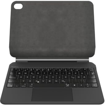 Belkin Pro Teclado con Funda para iPad 10 Generación 10.9 Pulgadas con Soporte Magnético, Control Multi-Gesture, Fijación del Lápiz Apple, QWERTZ, Teclas Multimedia, iPad Teclado para iPad 10.9