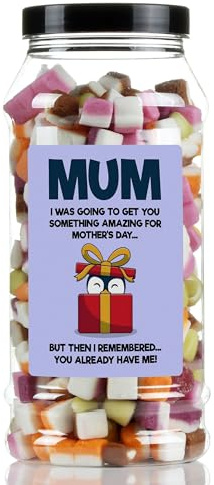 Mothers Day Dolly Mixtures Sweet Gift Jar by Just Treats - Something Amazing - J8