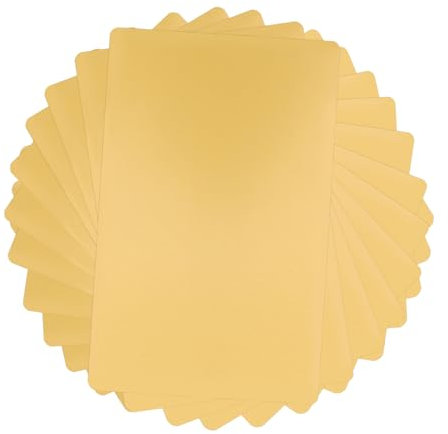 Operitacx 50stücke Metallvisitenkarten Aus Aluminium Blanko Gravurrohlinge Für Namensschilder Leere Kartenikarten Internationale Standardmaße