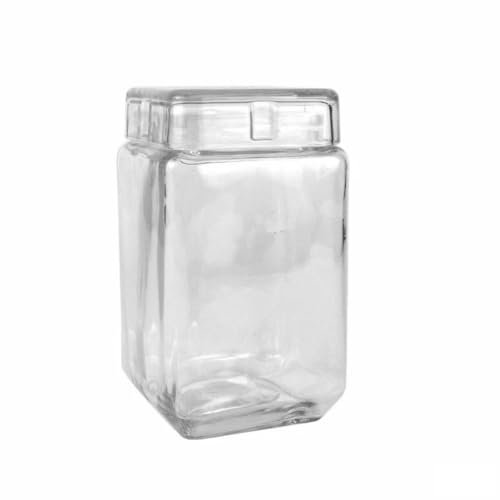 Barattolo Mediterraneo Quadrato Vetro 1,6 L 11 x 11 x 18,5 cm (12 unità) - Marca: La Mediterranea - EAN: 4899888717430