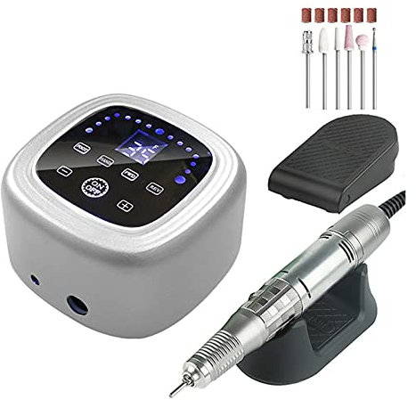 FBHappiness Perceuse à Ongles Tour à Ongles 75W 35000 RPM Perceuse à Ongles électrique Machine de manucure puissante Fraiseuse à Ongles Haute Vitesse Ponceuse à Ongles Manucure Porta