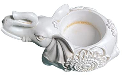 Guaber Retro Luckant Elefante Té Candele Candeler Candlestick Boda Favor Decoración del Hogar Figuras Hogar Regalo De Titular La Vela