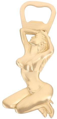Toyvian Ouvre-bouteille Bière Rétro Portable Forme de Femme Décapsuleur Manuel Résistant pour Camping et Usage Domestique
