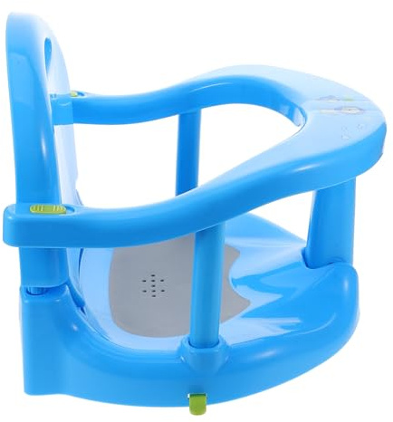 Hoement Siège de Bain Garçon Fille Antidérapant pour Siège Assis pour Surface Facile à Nettoyer Né Bleu