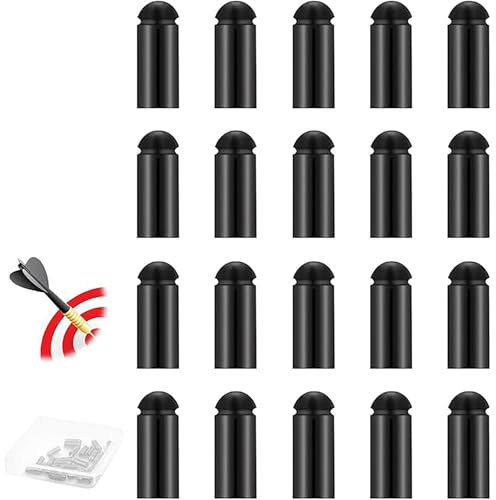 20 Piezas Protectores de Ala de Vuelo de Dardos, Fijo de 90 Grados para Accesorios Profesionales de Competición, Ligeros Aleación Dardos, Corrector de Ala de Dardos de Aleación de Aluminio, Negro