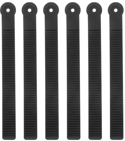 VANZACK 6 Correas de Tobillo para Fijaciones de Snowboard, Correas de Ajuste Resistentes para Botas, Accesorio de Escalera para Deportes de Invierno, Compatibles y Acolchadas para Uso