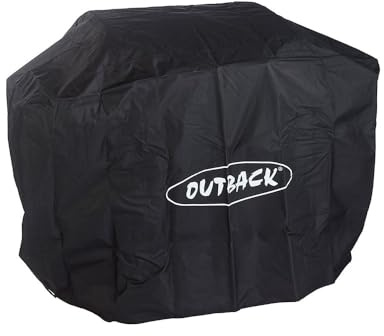 Outback Premium BBQ Cover To Fit Dual Fuel 2 Burner > Water resistant and breathable protective cover with high thread count - OUT370640, black
