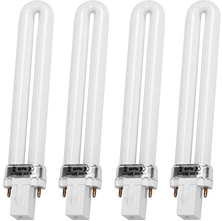 Ersatz-Glühlampen 9W 365nm U-förmig für Nageltrockner UV-Lampe, 4 Stück