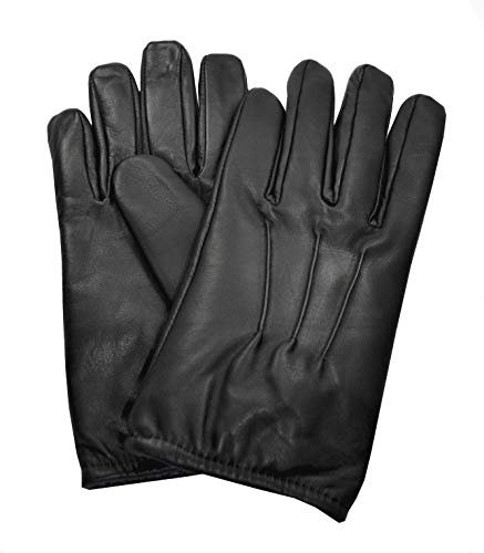 AR TACTICAL Polizei Einsatzhandschuhe Echt Leder mit Kevalr Modell: Duty Guard (Schwarz, M)