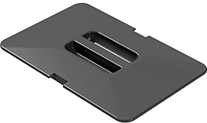 LM 532 grauer Mülleimerdeckel Behälterdeckel Kunststoff, Farbe Anthrazit, 15,5x23x1cm, ideal für Abfalleimer LM 530