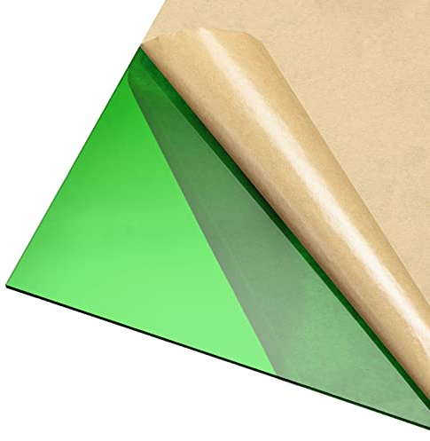DMiotech Plaque en Acrylique PmmA 3 mm D'Épaisseur Vert Foncé Transparent | 12 x 12 Pour Projets D'Artisanat et de Bricolage