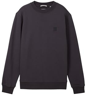 TOM TAILOR pojkar barn basic sweatshirt med rund hals, 29476 – kolgrå, 164 cm
