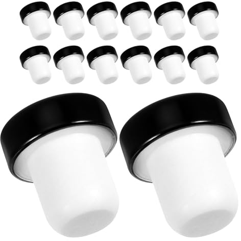 iplusmile Silicone Wine Bottle Stoppers 24-Pack – T-Shaped Leak-Proof Reusable Seal Keeps Wine Fresh for Home Bar, Beer & Whiskey Bottles, Gift