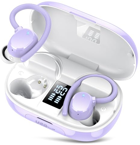 Wireless Earbuds, Bluetooth 5.3 Headphones in Ear with HiFi Stereo Deep Bass, 4 ENC Noise Cancelling Mic Wireless Earphones 128H Playtime, Bluetooth Earbuds Dual LED Display, IP7 Waterproof, USB-C