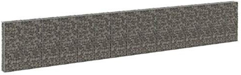 qohoio Gabbione con Copertura in Acciaio Zincato 900x30x150 cm,Gabbione con Copertura,Gabbione per Sassi,Gabbione Rete Metallica-147818