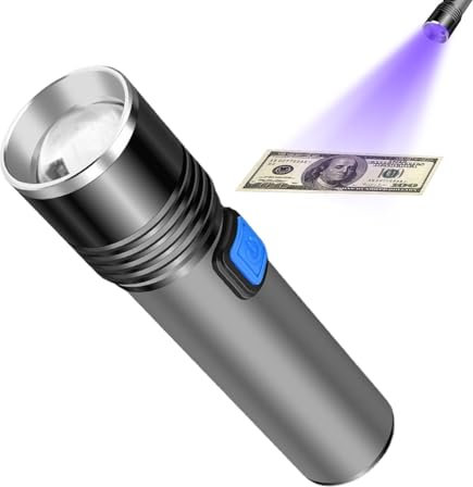 365 nm leistungsstarke Hand-Taschenlampe, Teleskop-Zoom-UV-Taschenlampe, Haustier-Urin-Erkennungs-Taschenlampe, Fleckenerkennungs-UV-Licht, fluoreszierendes Mittel-Erkennungswerkzeug, tragbare