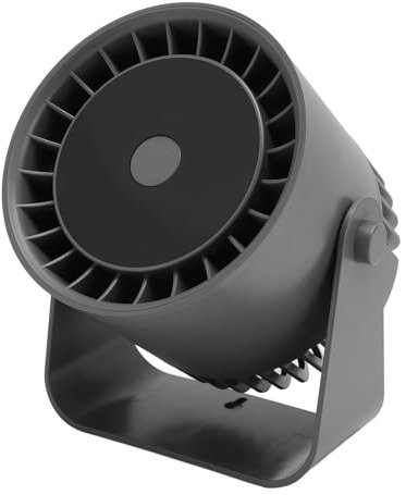 ZJchao Desk Circulator Ventilador USB Ventilador Portátil 5 Velocidades Pantalla Digital 360 ° Oscilación Mural Medido Enfriamiento Tranquilo con Velocidad de Viento Ajustable para