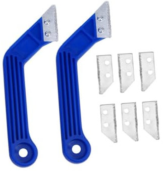 SHINEOFI Limpiador De Juntas De Baldosas Herramientas De Acabado De Sellador De Masilla Pala Para Acabado De Sellador Quitalechos Hogar Rastrillo Para Lechada Raspador Para Suelos