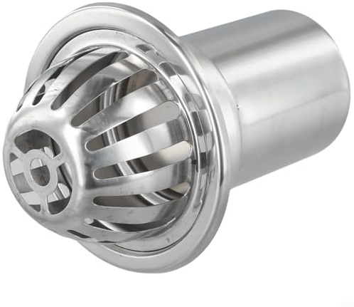 Filtro per grondaie in acciaio inox per grondaie bloccate (rotondo, 10,2 cm)