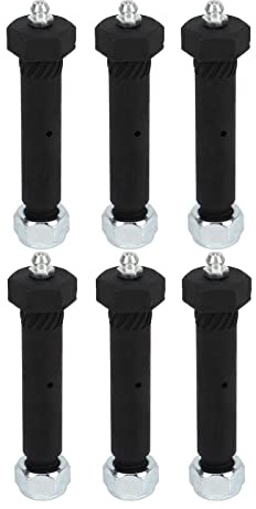 Anhängerachse Feder Häppchen Bolzen mit Kontermutterstahl -Fett Typ Augennasse Bolzenhängung für 2000 3500 5200 6000 7000 Achsen 6pcs 9/16 -Zoll -Durchmesser 3 Zoll Länge